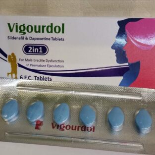 vigourdol sildenafil & dapoxetine tablets 2in1 for male erectile dysfunction in premature ejaculation 6 tablets